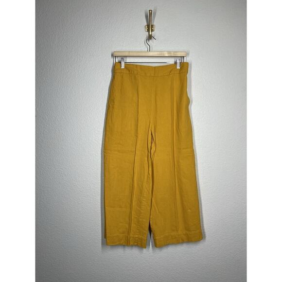 Madewell Medium Tall Huston Pull On Crop Pants MT Golden Lantern - Picture 1 of 6